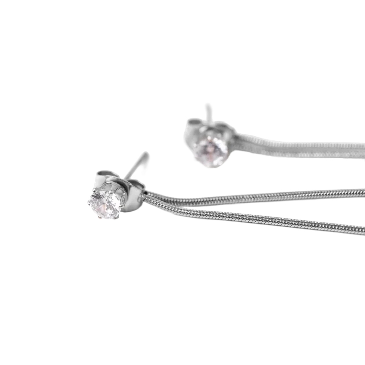 Naušnice Bowy Silver
