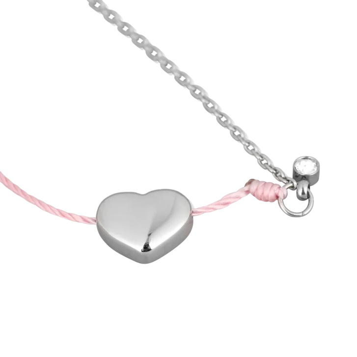 Narukvica Shiny Heart Pink