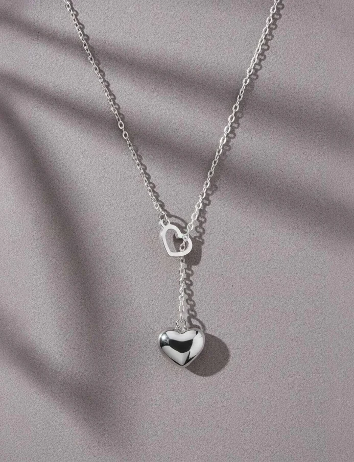 Ogrlica Sweet heart Silver