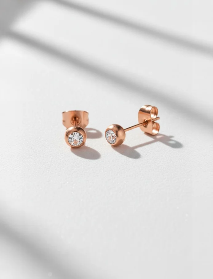 Naušnice Gem Rose Gold