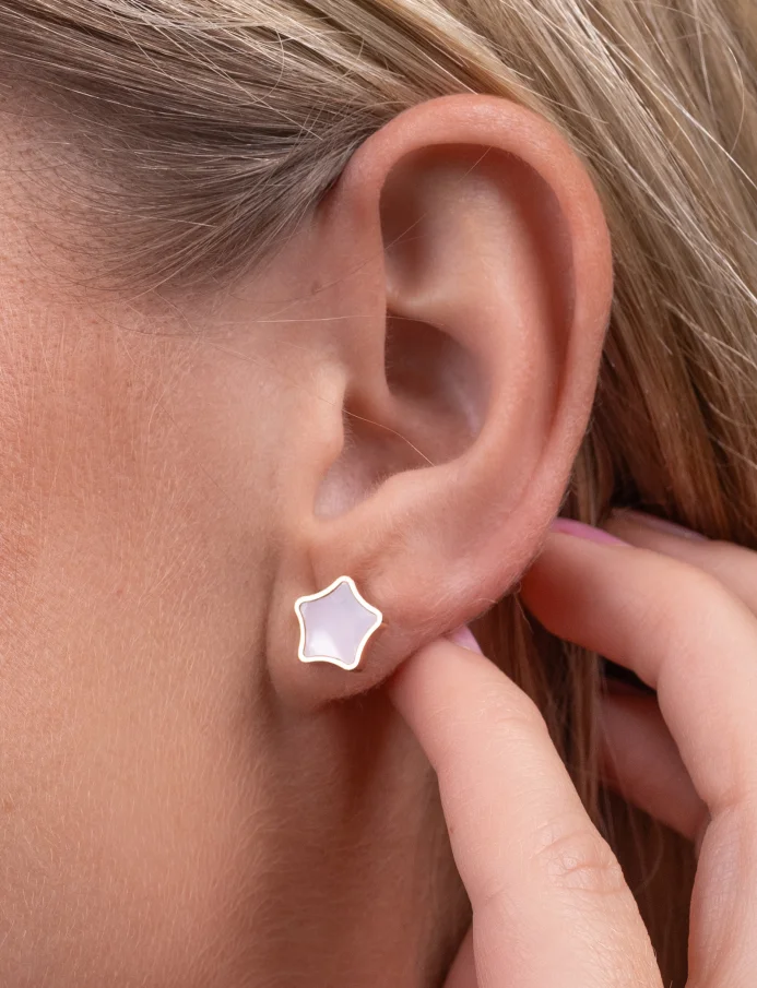 Naušnice Moore Rose Gold