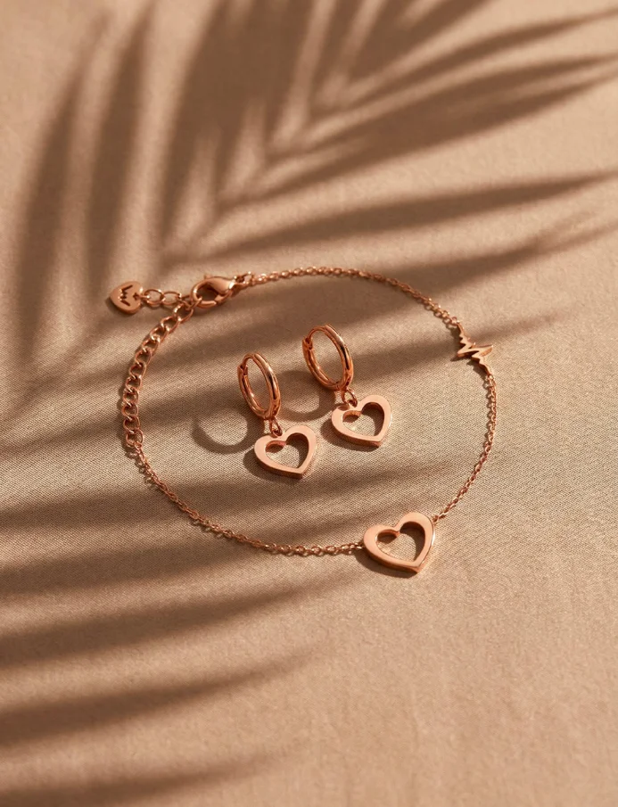 Naušnice Glimmer Rose Gold