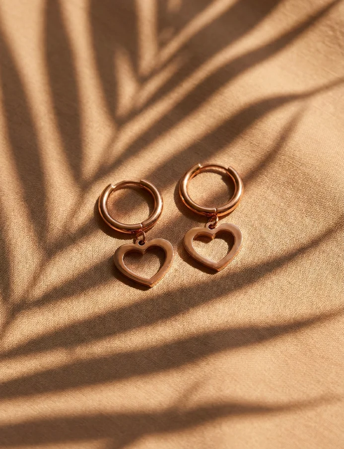 Naušnice Glimmer Rose Gold