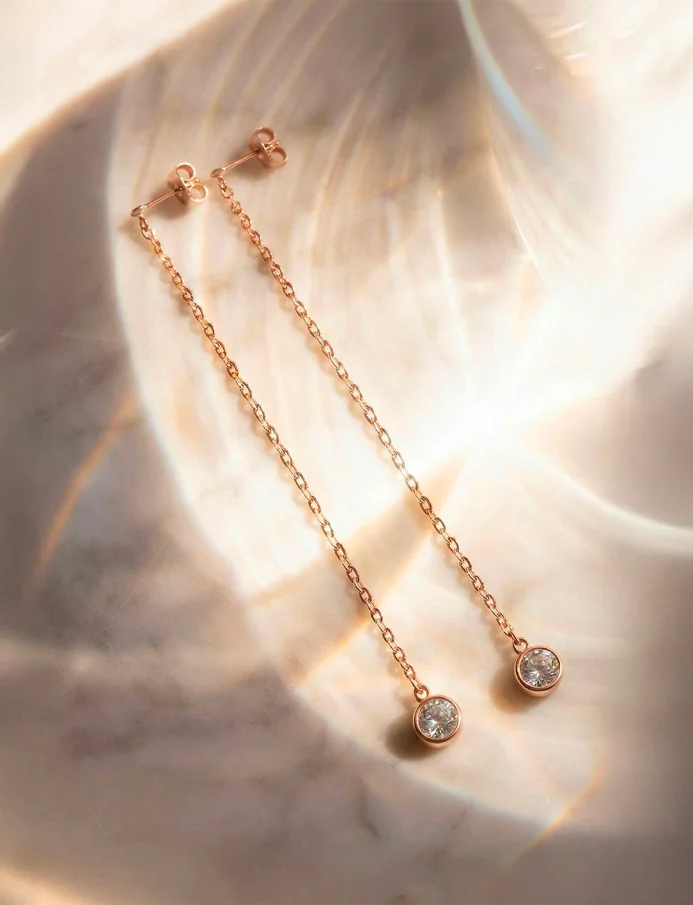 Naušnice Saria Rose Gold