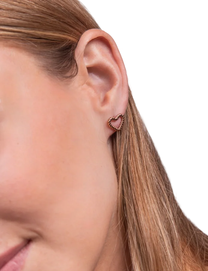 Naušnice Arisca Rose Gold