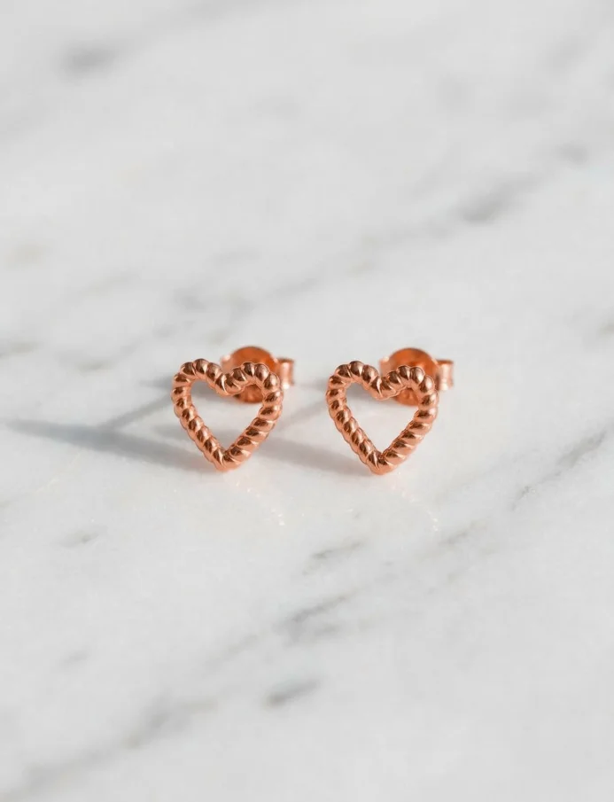 Naušnice Arisca Rose Gold