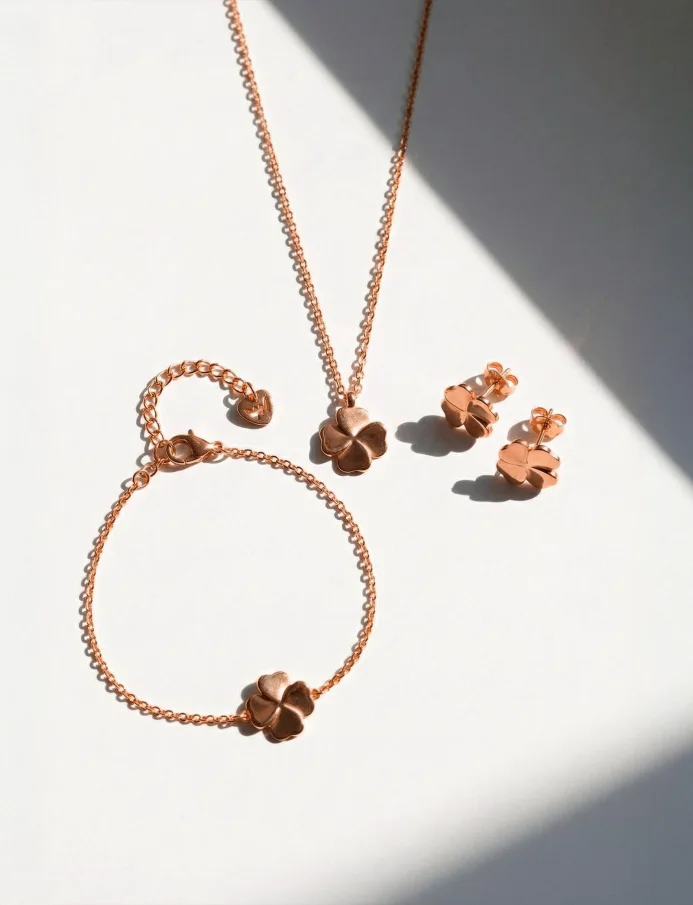 Naušnice Fouria Rose Gold