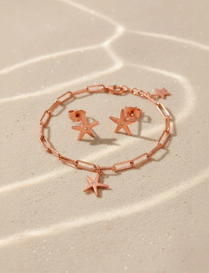 Naušnice Nyxa Rose Gold