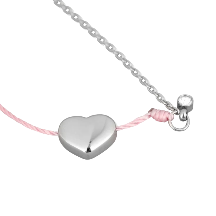 Narukvica Shiny Heart Pink