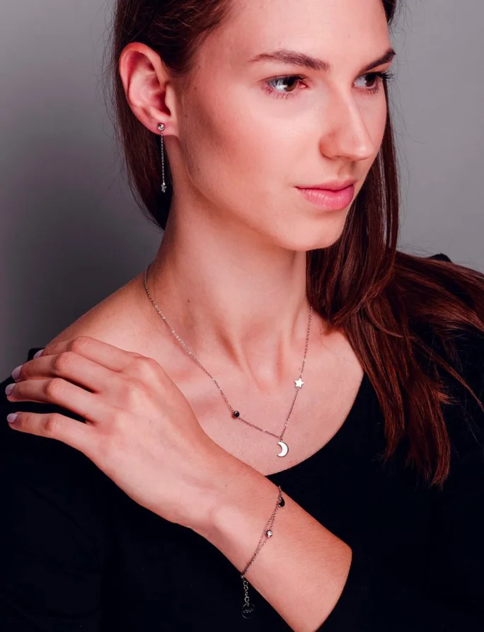 Naušnice Infinity Silver