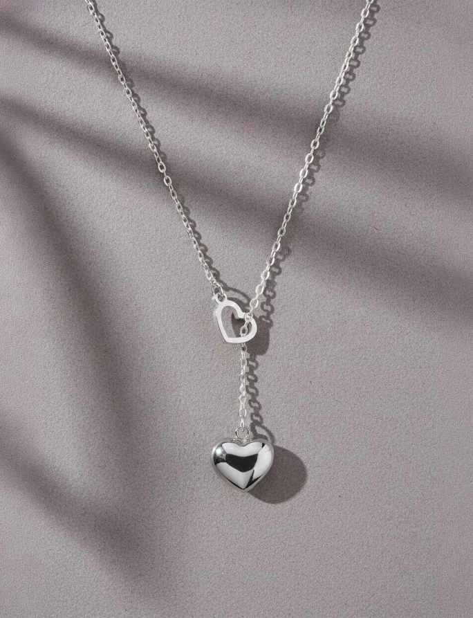 Ogrlica Sweet heart Silver