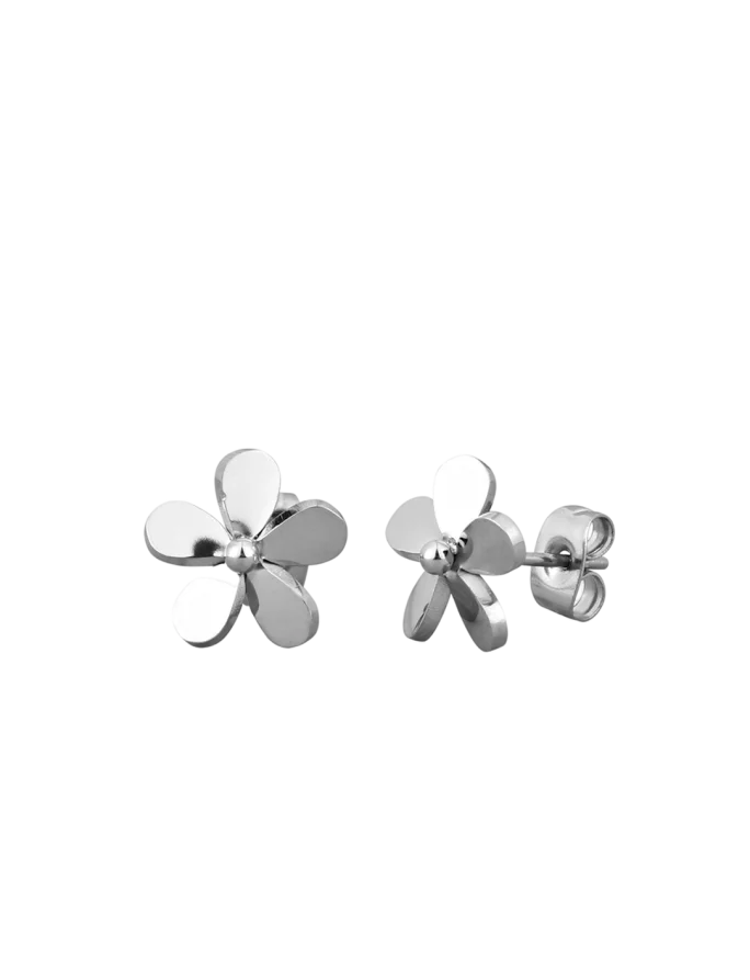 Naušnice Fleurette Silver