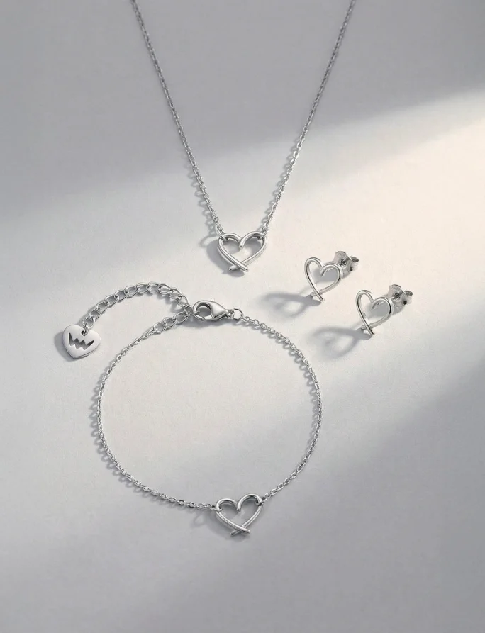 Naušnice Emery Silver