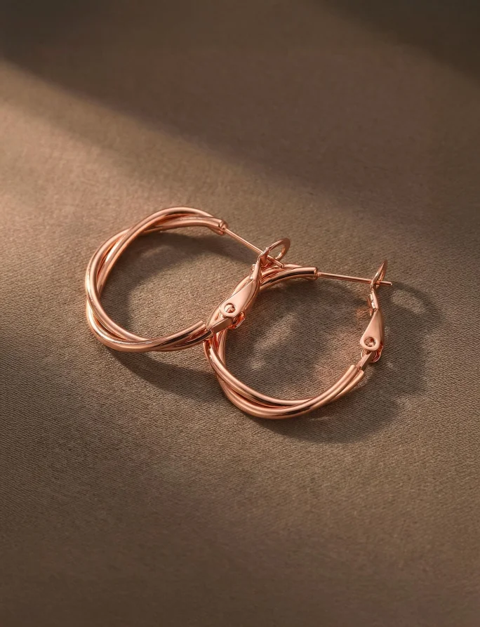 Naušnice Aster Rose Gold
