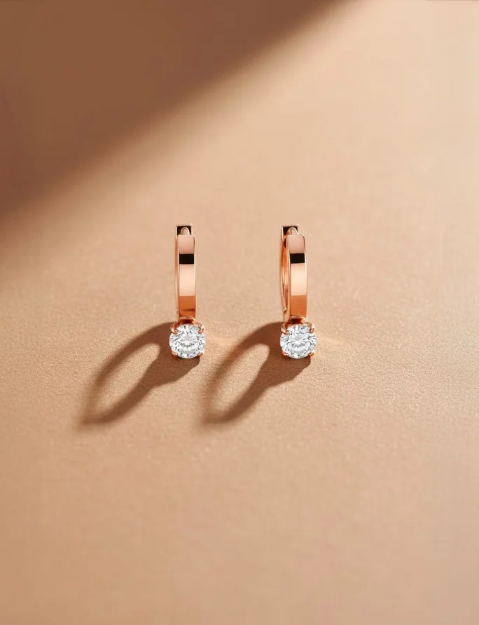 Naušnice Manilla Rose Gold