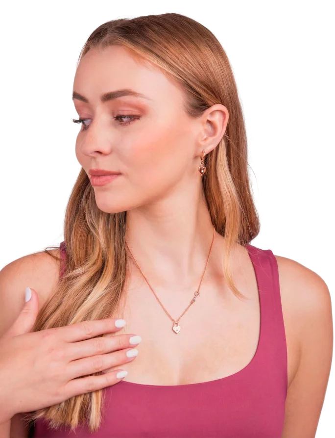 Ogrlica Zibella Rose Gold