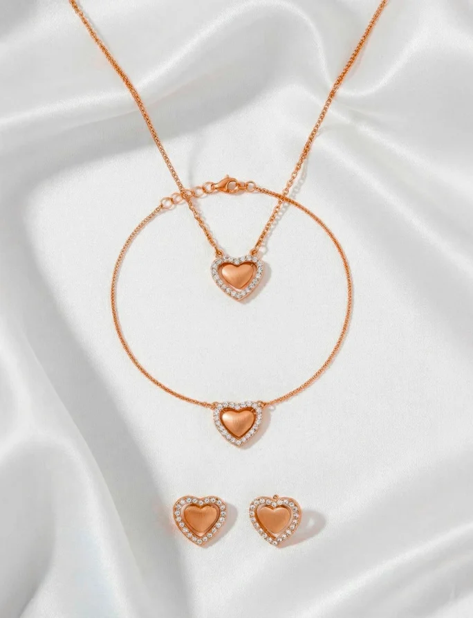 Ogrlica Lunira Rose Gold