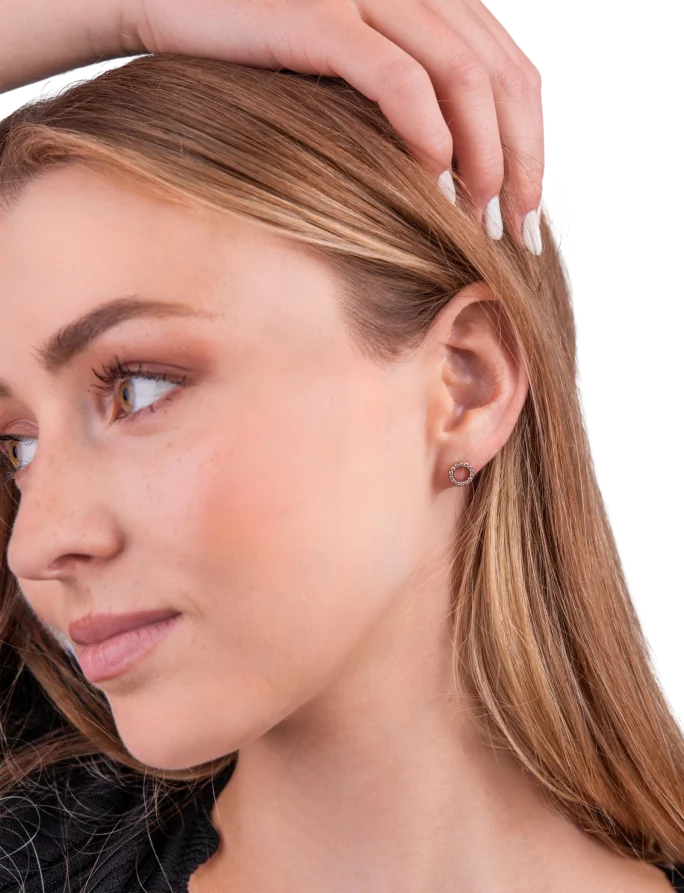Naušnice Elorina Rose Gold