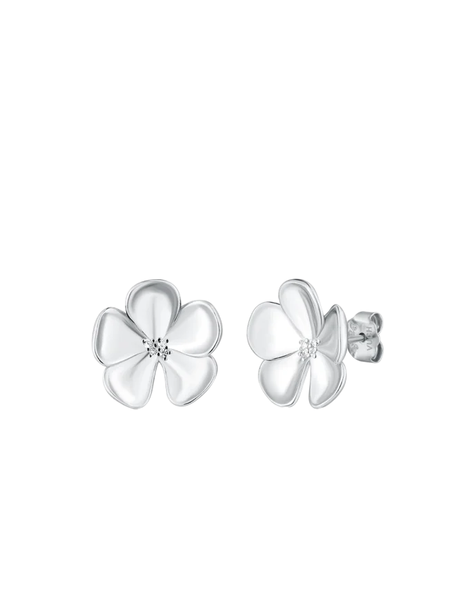 Naušnice Floret Silver