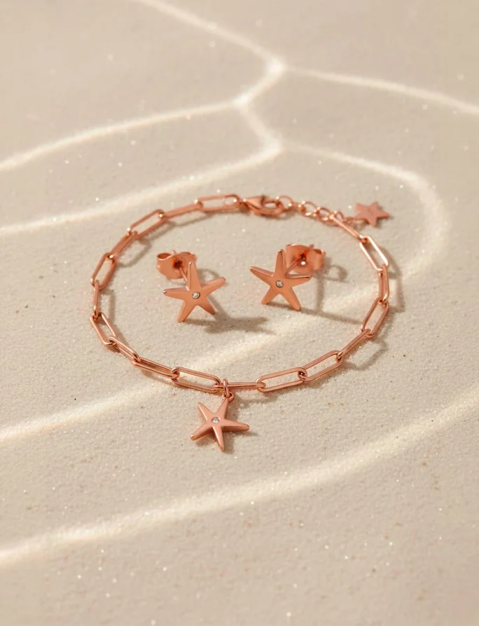 Naušnice Nyxa Rose Gold