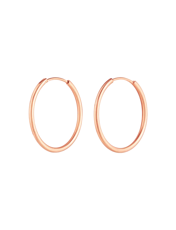 Naušnice Yetta Middle Rose Gold