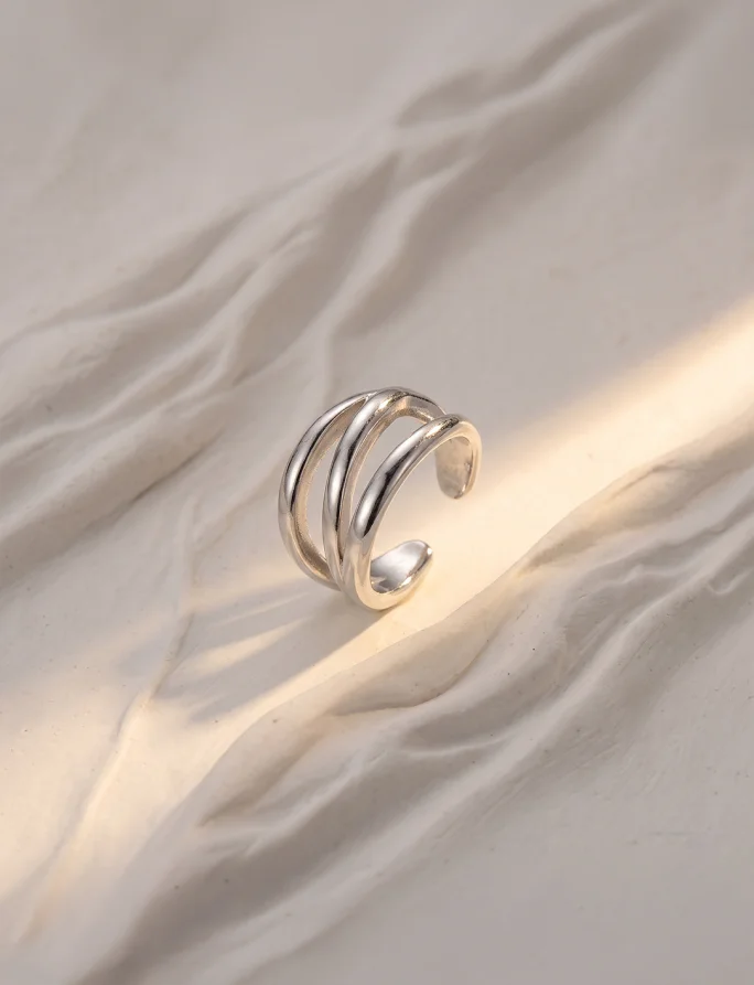 Naušnice Rift Silver