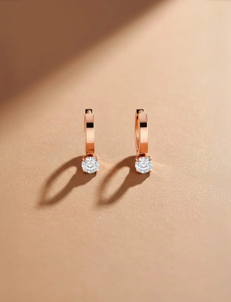 Naušnice Manilla Rose Gold