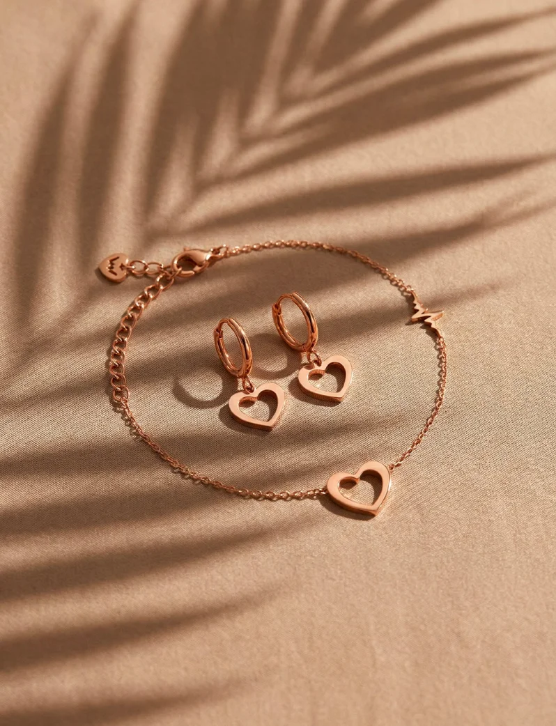 Naušnice Glimmer Rose Gold