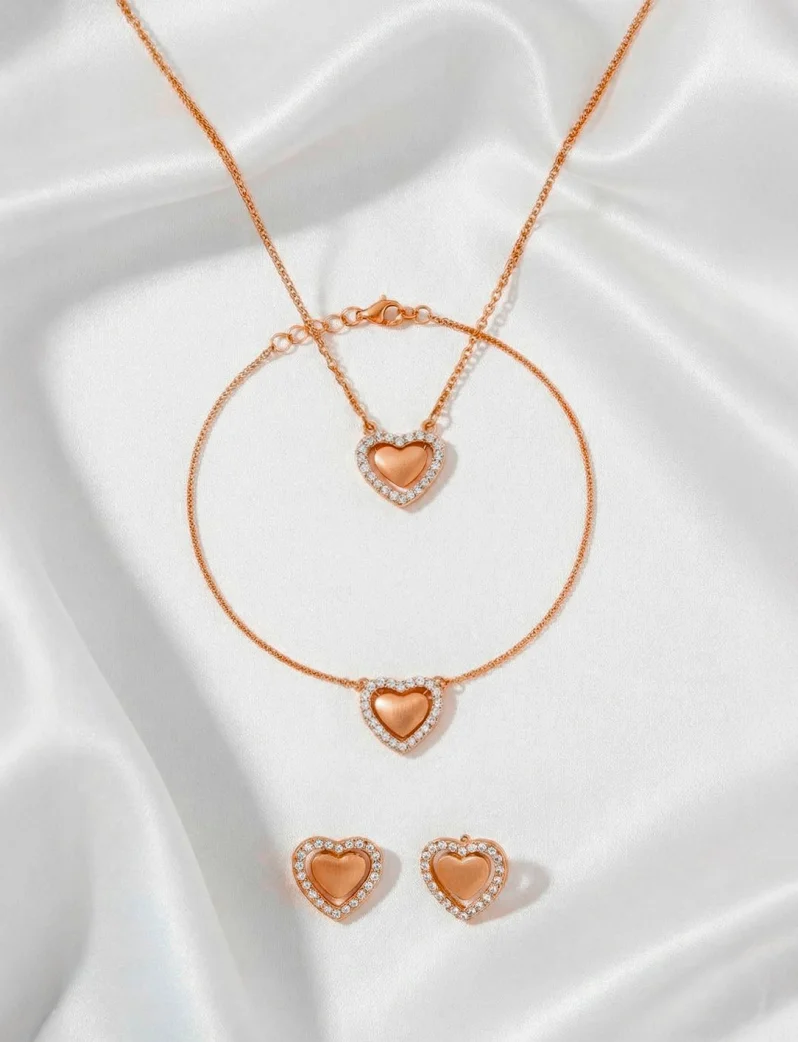Ogrlica Lunira Rose Gold