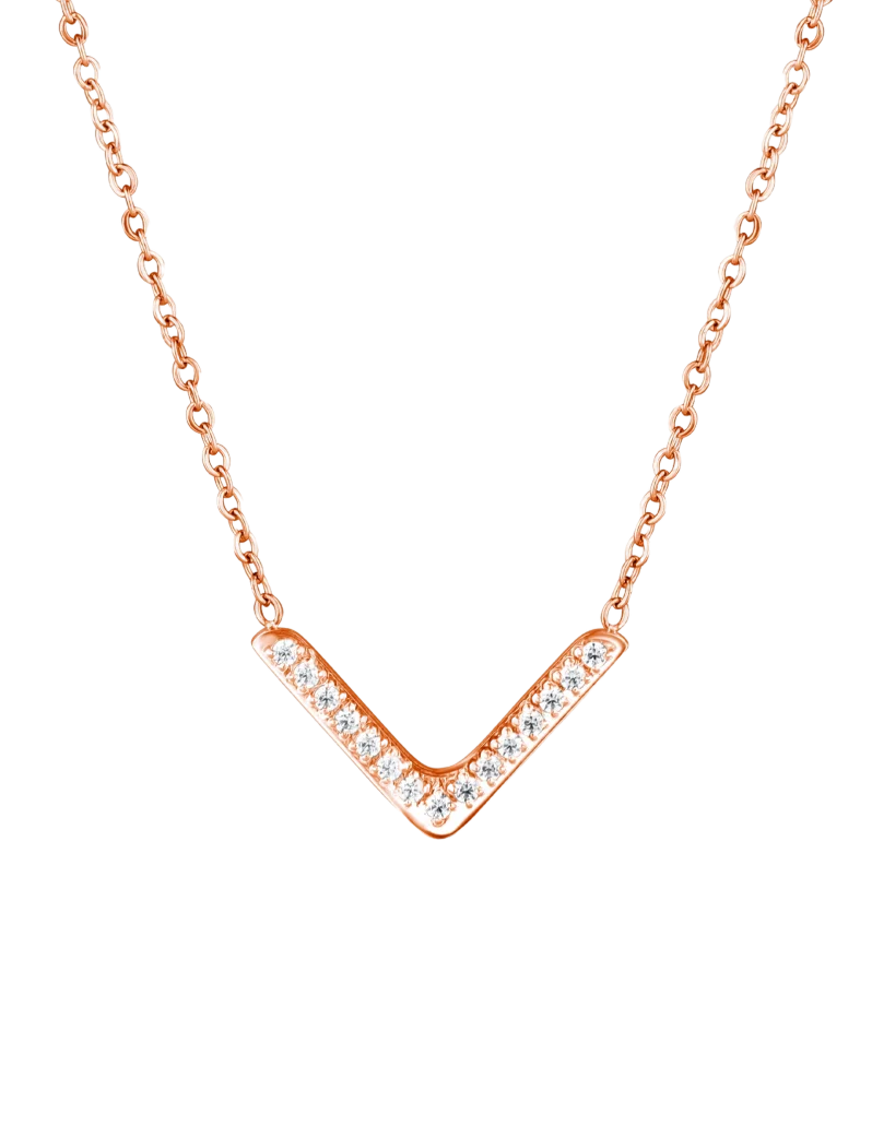 Ogrlica Amelora Rose Gold