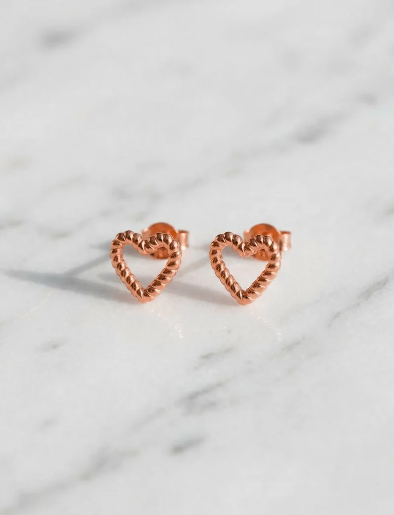 Naušnice Arisca Rose Gold