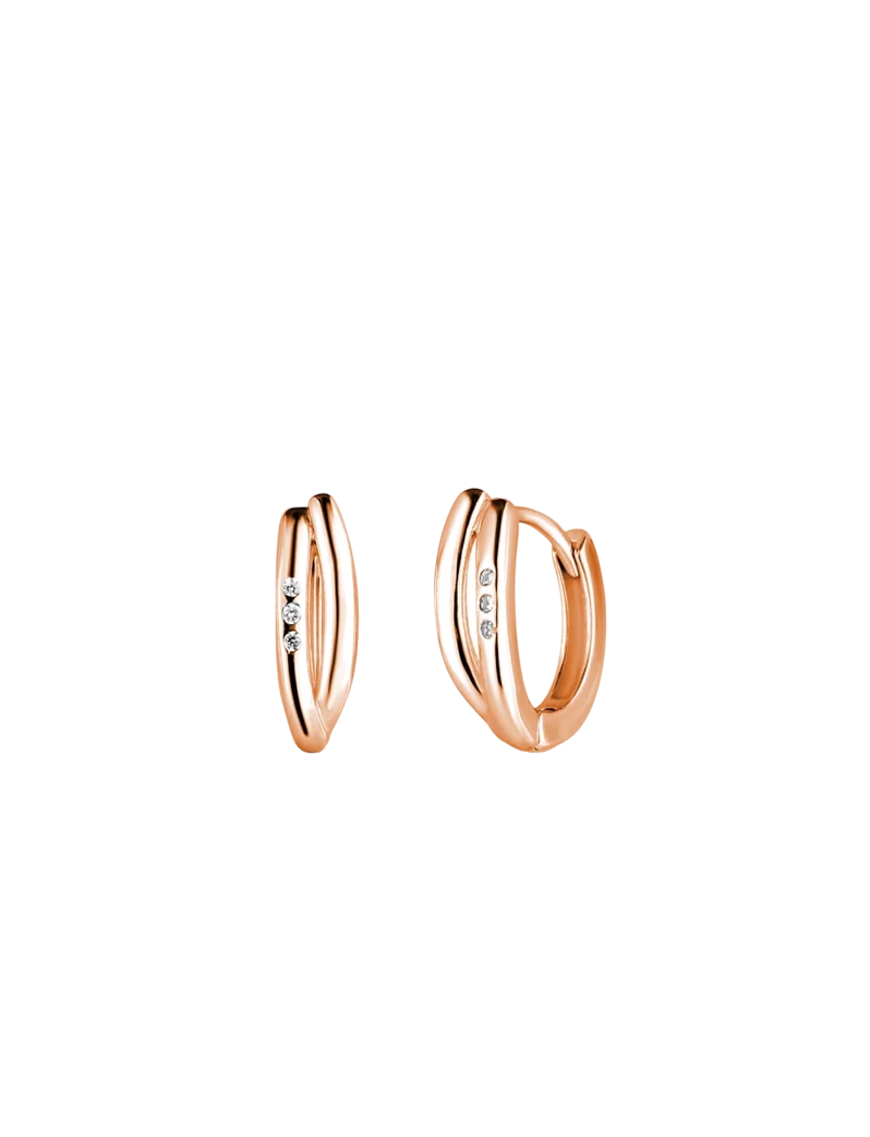 Naušnice Elysium Rose Gold
