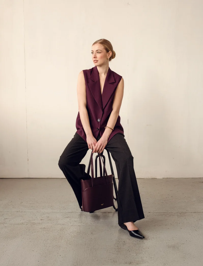 Neela Grace Wine Red