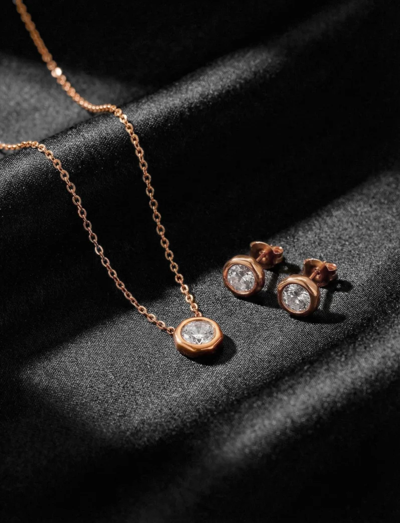 Ogrlica Ellin Rose Gold