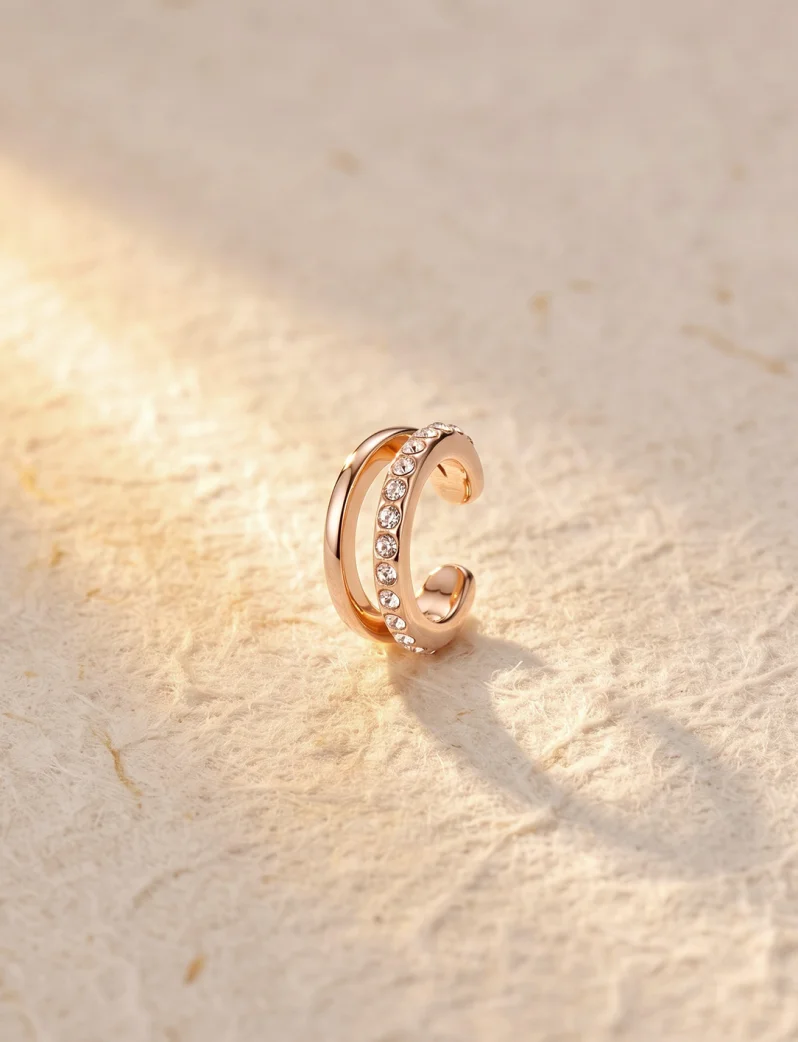 Naušnice Vein Rose Gold